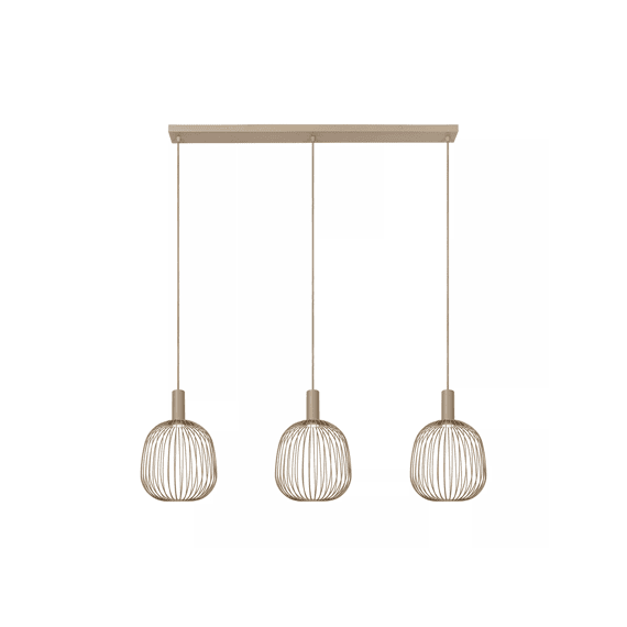 Lucide Esterel Hanglamp Taupe 3xgu10