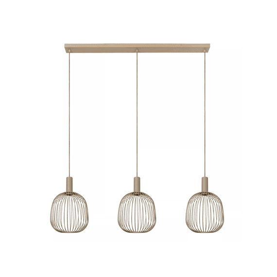 Lucide Esterel Hanglamp Taupe 3xgu10