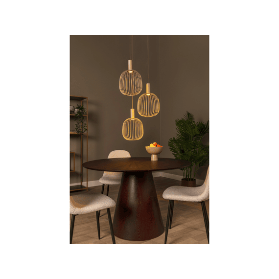 Lucide Esterel Hanglamp Taupe 3xgu10