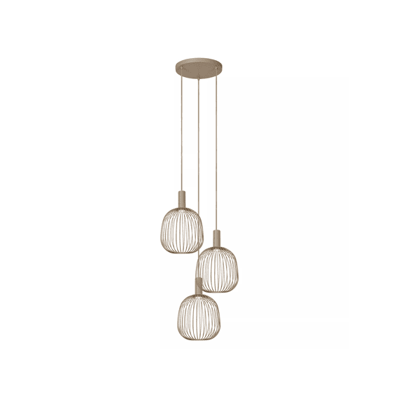 Lucide Esterel Hanglamp Taupe 3xgu10