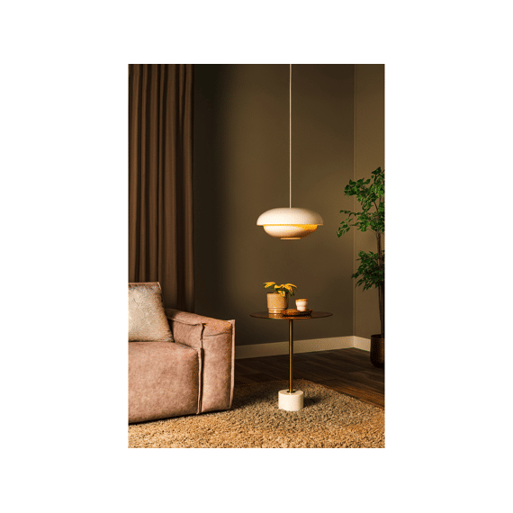 Lucide Younes Hanglamp Beige Ø40 1xe27
