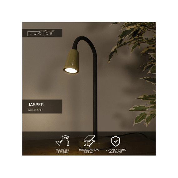 Lucide Jasper Tafellamp Groen 1xgu10
