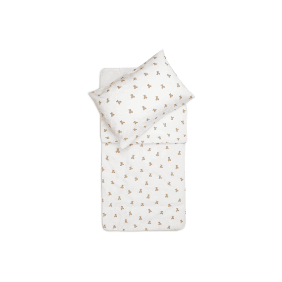 Jollein Dekbedovertrek Met Sloop 100x140cm Mini Teddy Bear