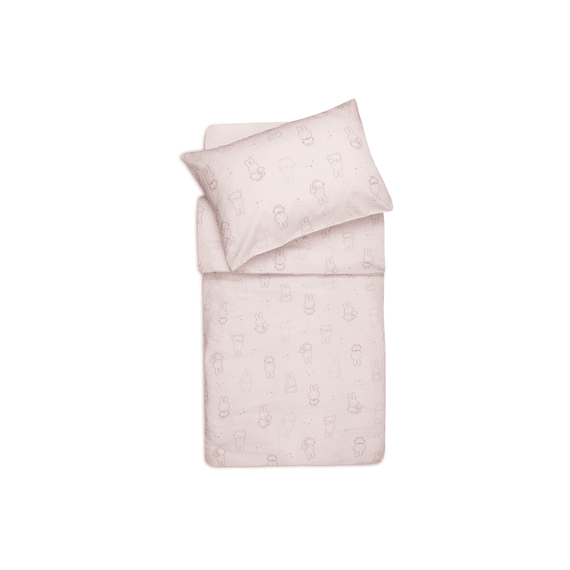 Jollein Dekbedovertrek Met Sloop 100x140cm Miffy Moments Silk Rose