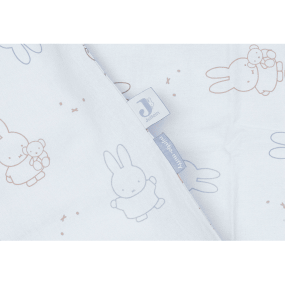 Jollein Dekbedovertrek Met Sloop 100x140cm Miffy Moments Cloudy Blue