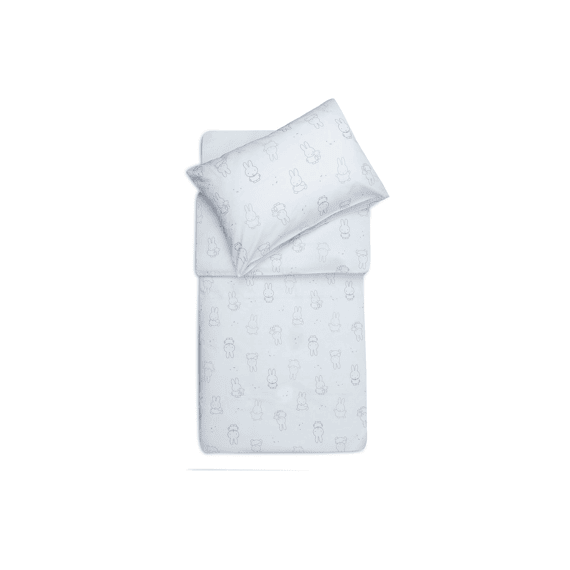 Jollein Dekbedovertrek Met Sloop 100x140cm Miffy Moments Cloudy Blue