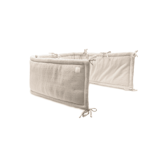 Jollein Box/bedbumper 180x30cm Sprinkle Knit Sand