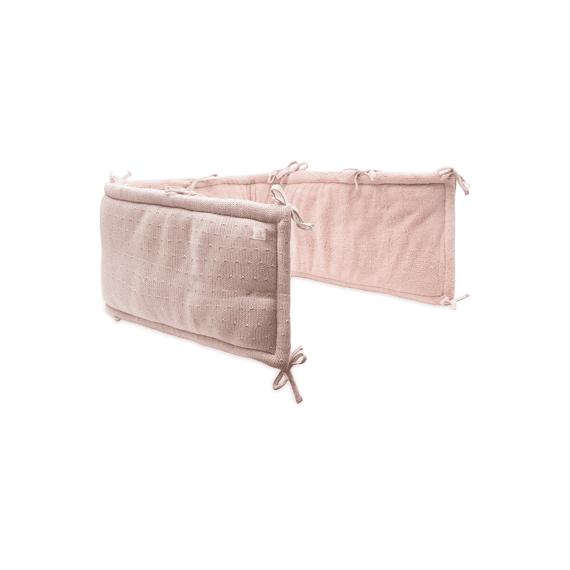 Jollein Box/bedbumper 180x30cm Sprinkle Knit Silk Rose