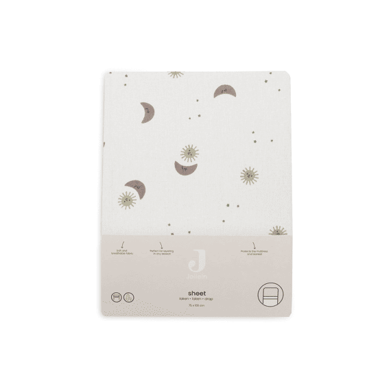 Jollein Laken Wieg 75x100cm Over The Moon