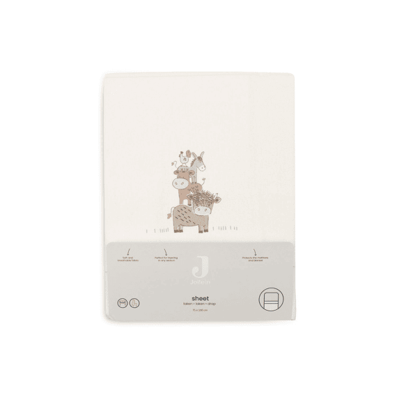 Jollein Laken Wieg 75x100cm Barn Buddies