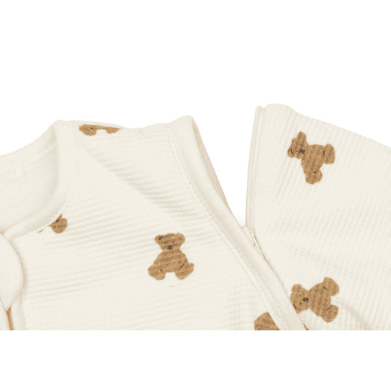 Jollein Slaapzak 60cm Met Afritsbare Mouw Mini Teddy Bear L.waffle