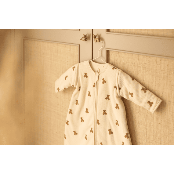 Jollein Slaapzak 60cm Met Afritsbare Mouw Mini Teddy Bear L.waffle