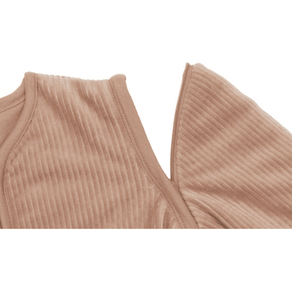 Jollein Slaapzak 90cm Met Afritsbare Mouw Rib Light Terra