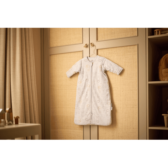 Jollein Slaapzak 90cm Met Afritsbare Mouw  Miffy Moments Cloudy Blue