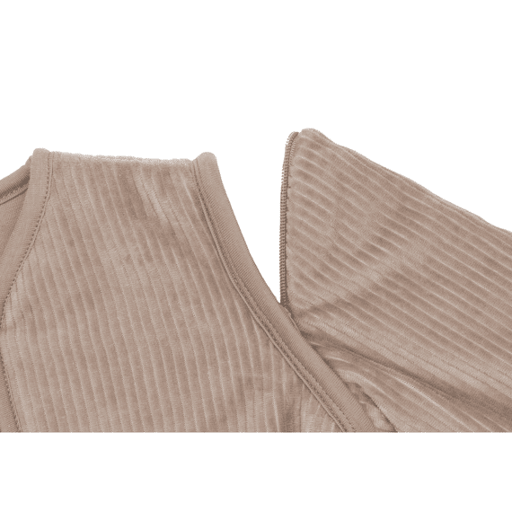 Jollein Slaapzak 110cm Met Afritsbare Mouw Rib Milky Coffee