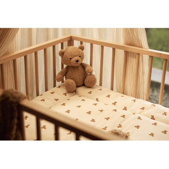 Jollein Boxkleed 75x95cm Mini Teddy Bear Little Waffle