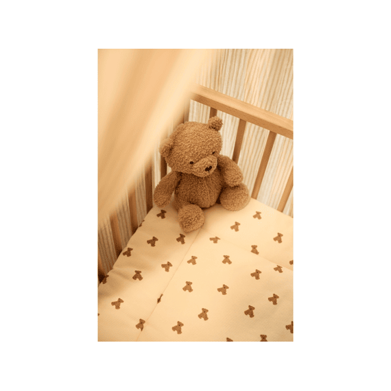 Jollein Boxkleed 75x95cm Mini Teddy Bear Little Waffle