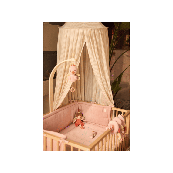 Jollein Boxkleed 75x95cm Sprinkle Knit Silk Rose