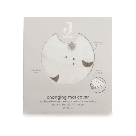 Jollein Aankleedkussenhoes Jersey 50x70cm Over The Moon