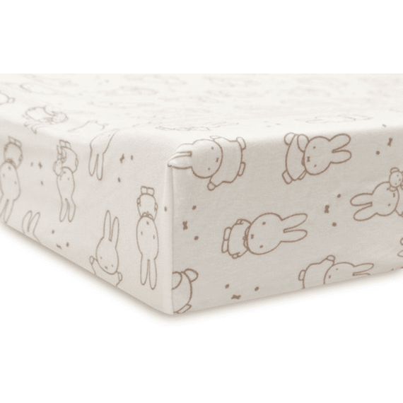 Jollein Aankleedkussenhoes Jersey 50x70cm Miffy Moments Light Terra