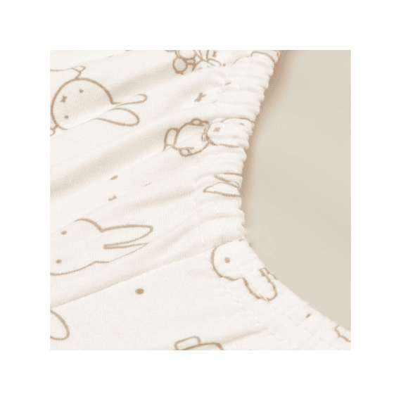Jollein Aankleedkussenhoes Jersey 50x70cm Miffy Moments Light Terra