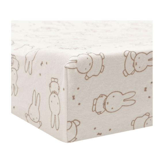 Jollein Aankleedkussenhoes Jersey 50x70cm Miffy Moments Light Terra
