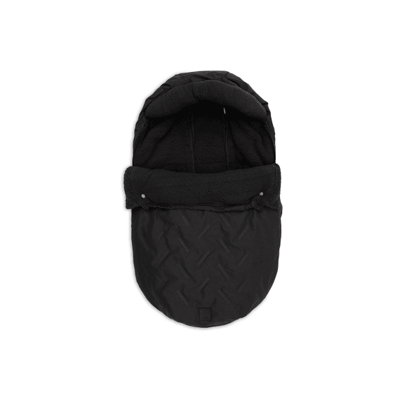 Jollein Voetenzak Autostoeltje 0+ 3/5 Punts Embossed Nearly Black