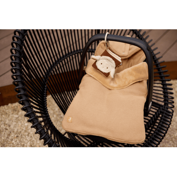 Jollein Voetenzak Autostoeltje 0+ 3/5 Punts Gordel Basic Knit Hazel