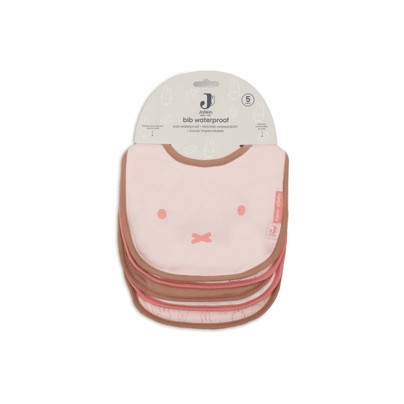 Jollein Slab Waterproof 5-pack Miffy Moments Silk Rose