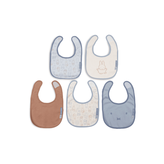 Jollein Slab Waterproof 5-pack Miffy Moments Cloudy Blue