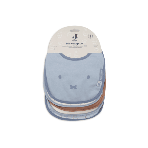 Jollein Slab Waterproof 5-pack Miffy Moments Cloudy Blue