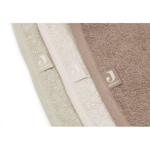 Jollein Slab Badstof 3-pack Sand/soft Matcha/milky Coffee