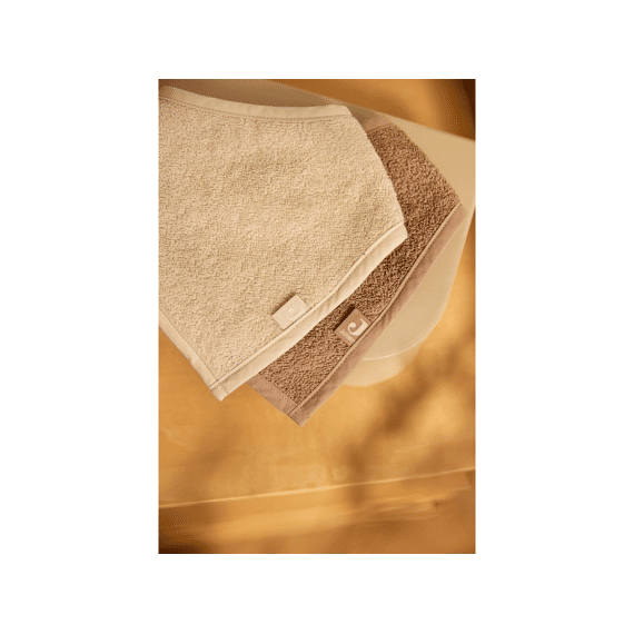 Jollein Bandana Slab 2-pack  Sand/milky Coffee