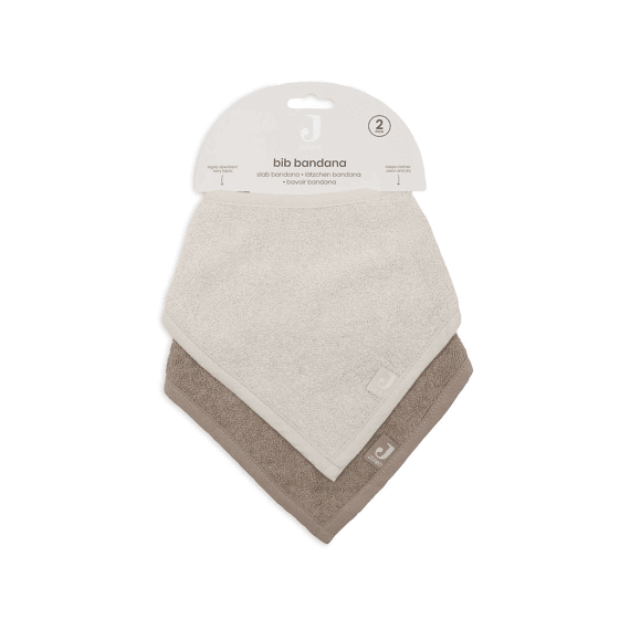 Jollein Bandana Slab 2-pack  Sand/milky Coffee