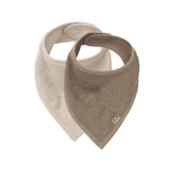 Jollein Bandana Slab 2-pack  Sand/milky Coffee