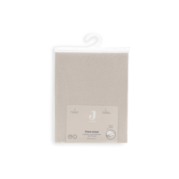 Jollein Hoeslaken Jersey 40/50x80/90cm Sand