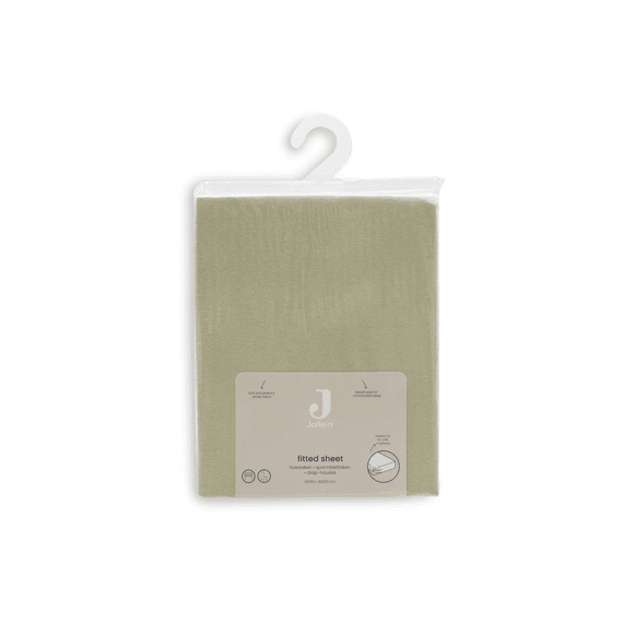 Jollein Hoeslaken Jersey 40/50x80/90cm Soft Matcha