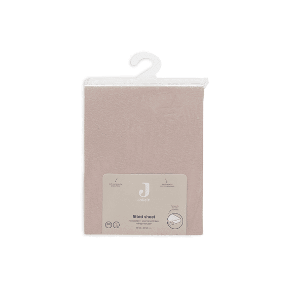 Jollein Hoeslaken Jersey 40/50x80/90cm Silk Rose