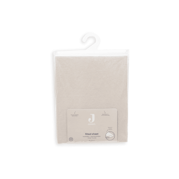 Jollein Hoeslaken Jersey 60x120cm Sand