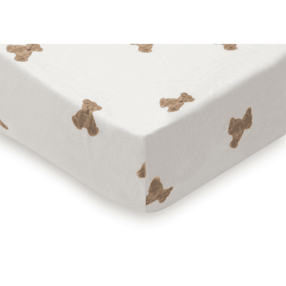 Jollein Hoeslaken Jersey 70/75x140/150cm Mini Teddy Bear