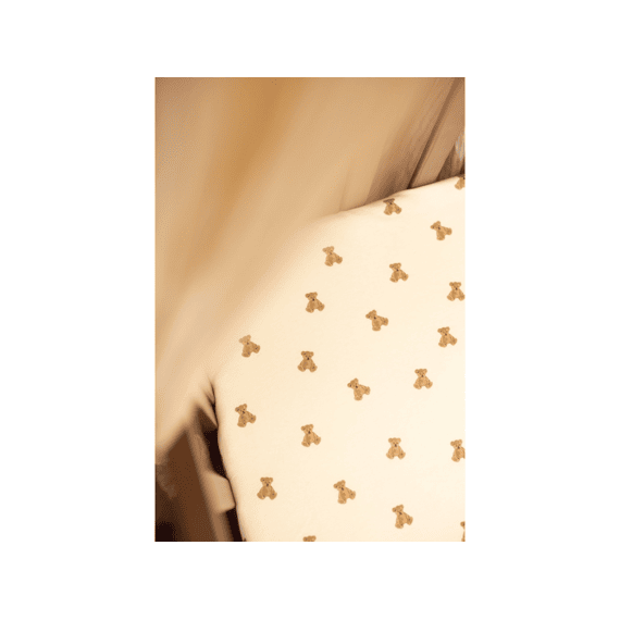 Jollein Hoeslaken Jersey 70/75x140/150cm Mini Teddy Bear