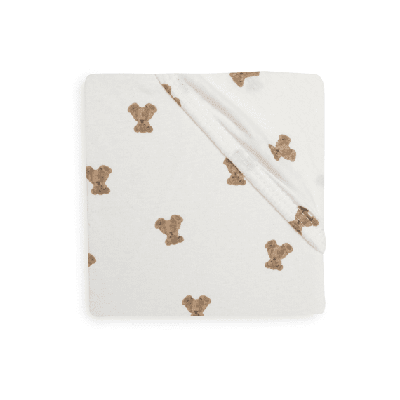 Jollein Hoeslaken Jersey 70/75x140/150cm Mini Teddy Bear