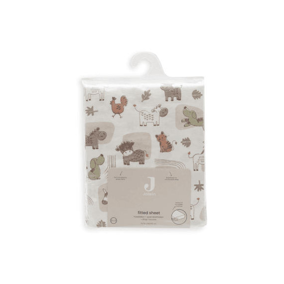 Jollein Hoeslaken Jersey 70/75x140/150cm Barn Buddies