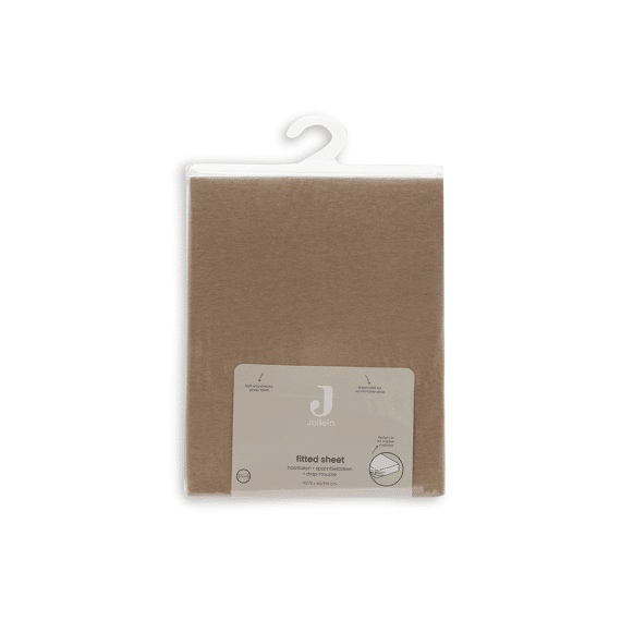 Jollein Hoeslaken Jersey 70/75x140/150cm Hazel