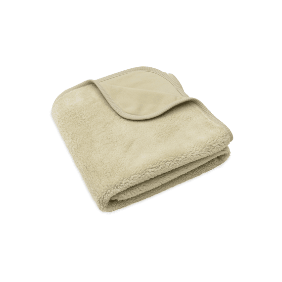 Jollein Deken Wieg 75x100cm Basic Sherpa/jersey Soft Matcha
