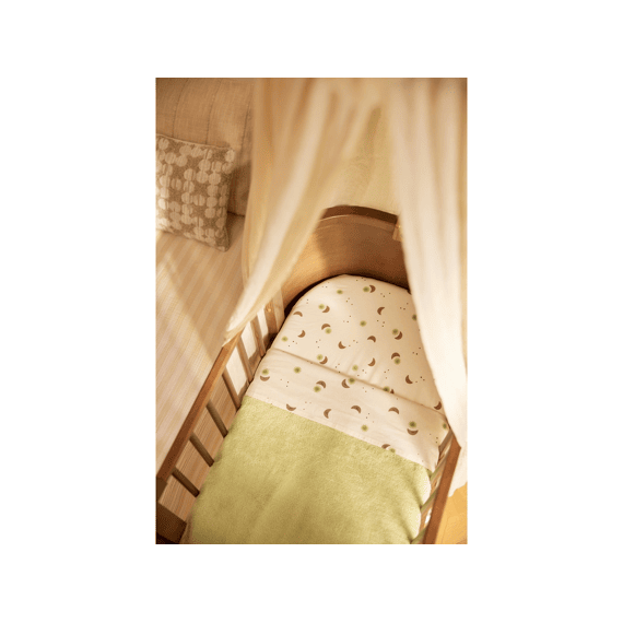 Jollein Deken Wieg 75x100cm Basic Sherpa/jersey Soft Matcha