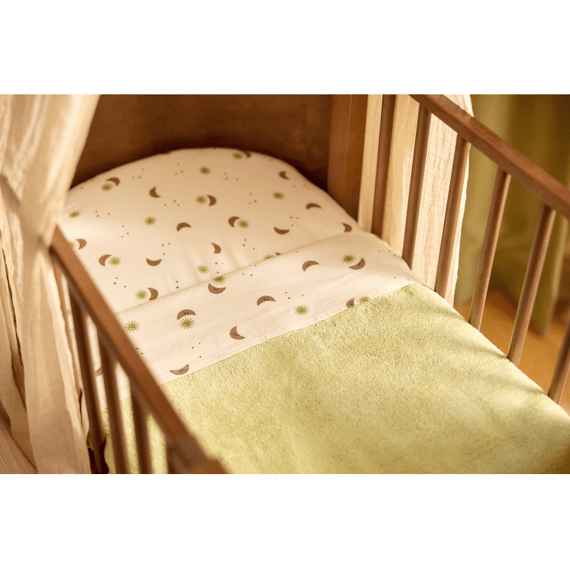 Jollein Deken Wieg 75x100cm Basic Sherpa/jersey Soft Matcha