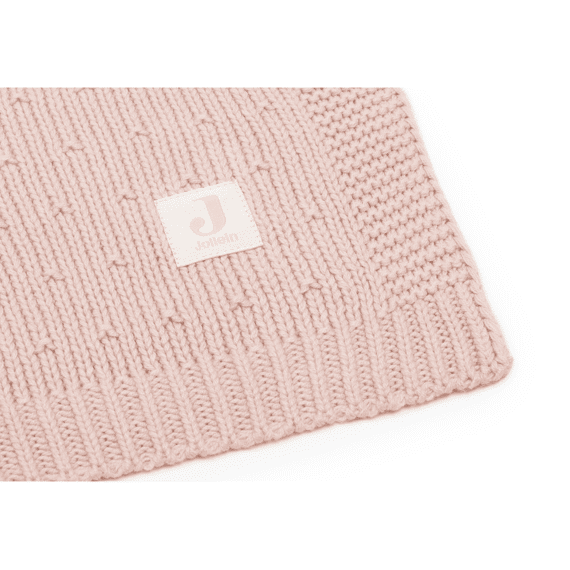 Jollein Deken Wieg 75x100cm Sprinkle Knit Silk Rose