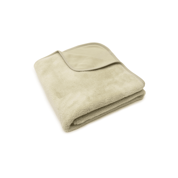 Jollein Deken Ledikant 100x150cm Basic Sherpa/jersey Soft Matcha