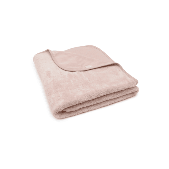 Jollein Deken Ledikant 100x150cm Basic Sherpa/jersey Silk Rose